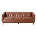 Christopher Knight Home Ovando Sofas, Cognac Brown + Espresso