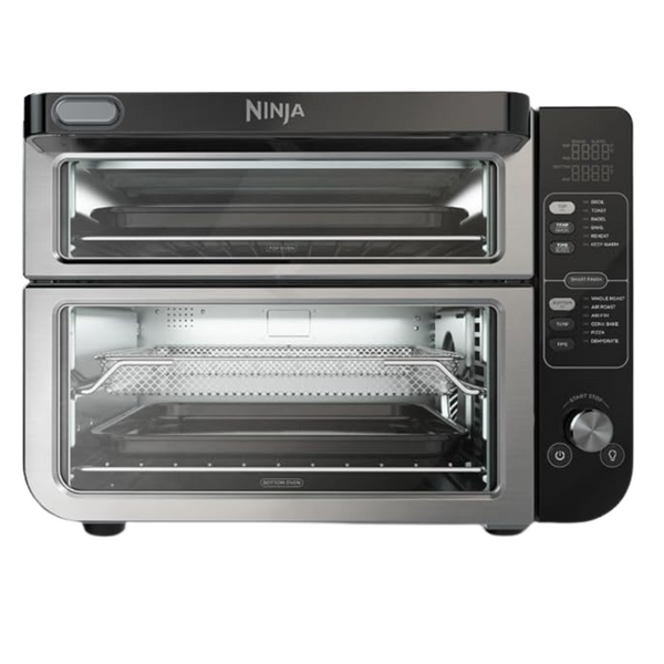 Ninja DCT401 12-In-1 Double Oven, Rapid Top Convection And Air Fry Bottom