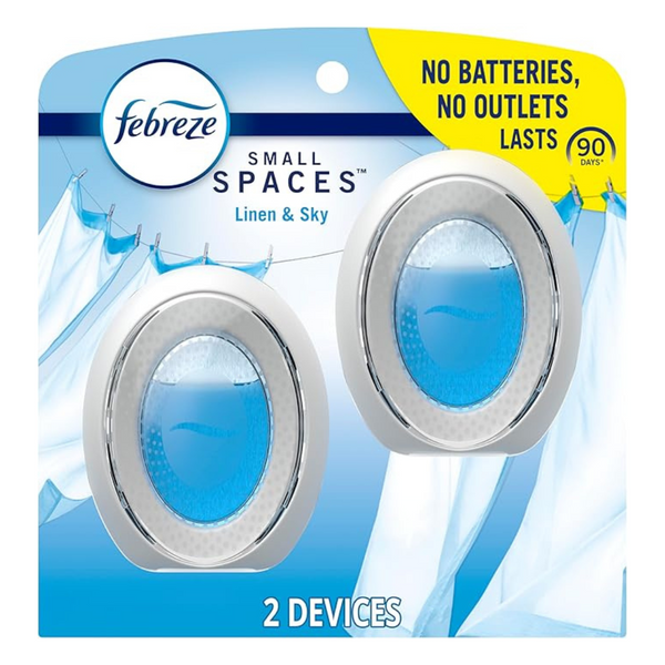 Febreze Bathroom Air Freshener, Linen & Sky Scent (2 Count)
