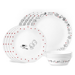 12-Piece Corelle Vitrelle Hello Kitty Dinnerware Set