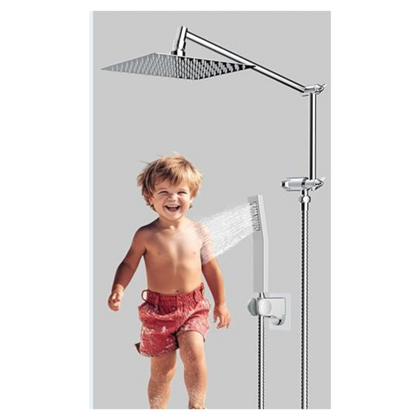 Hygie Rinse 71" Stainless Steel High Pressure Rainfall Shower Head