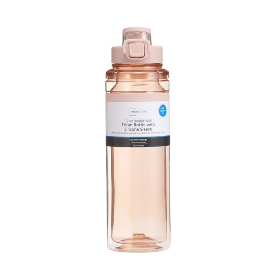 32-Oz Mainstays Double Walled Plastic Tritan Water Bottle