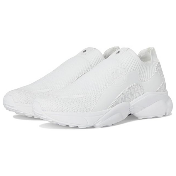 Michael Kors Women's Sami Knit Trainer Sneaker (White)