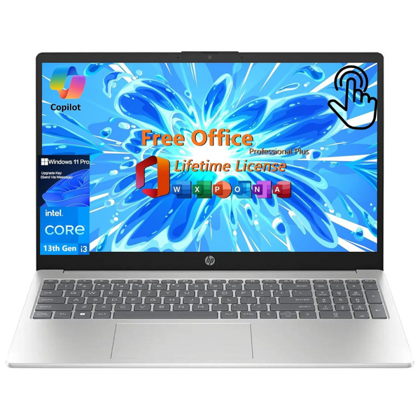 HP 15-fd0123dx 15.6" HD Touch Laptop (i3-1315U / 64GB RAM / 2TB SSD)