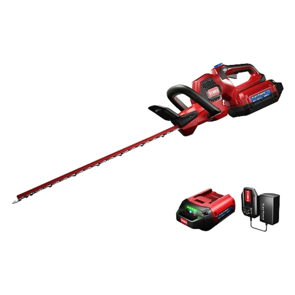 Toro Flex-Force 60-Volt Max 24" Battery Hedge Trimmer With Battery & Charger