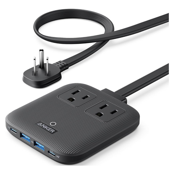 Anker 6-in-1 67W Max USB-C Power Strip With Flat Plug & 5ft Cord