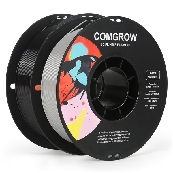 Comgrow 1.75mm PETG High Precision And Tough 3D Printer Filament