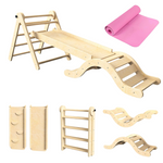Pikler Triangle Set 7-in-1 Toddler Climbing Toys