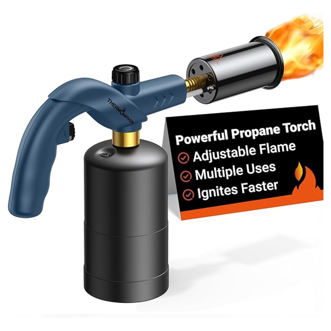 ThermoMaven Powerful Propane Torch W/ Adjustable Flame