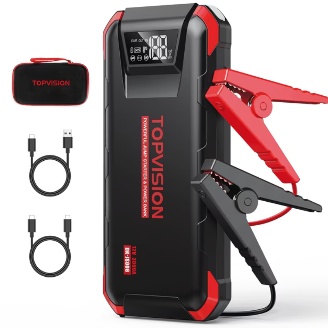 T-TOPVISION 3000A Peak 24000mAh Battery Car Jump Starter