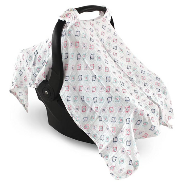 Hudson Baby Unisex Baby Muslin Cotton Car Seat & Stroller Canopy