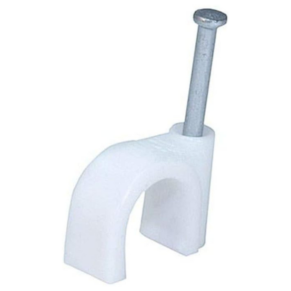 100-Piece Monoprice 10mm Circle Cable Clips With Steel Nails