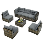 Segmart 7-Piece Outdoor Rattan Sectional Sofa Set (Various)