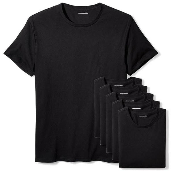 6-Pack Amazon Essentials Men's Crew Neck T-Shirts