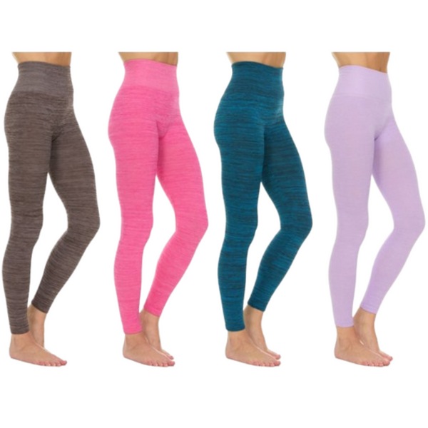 4-Pack Women's High-Waist Fleece Leggings