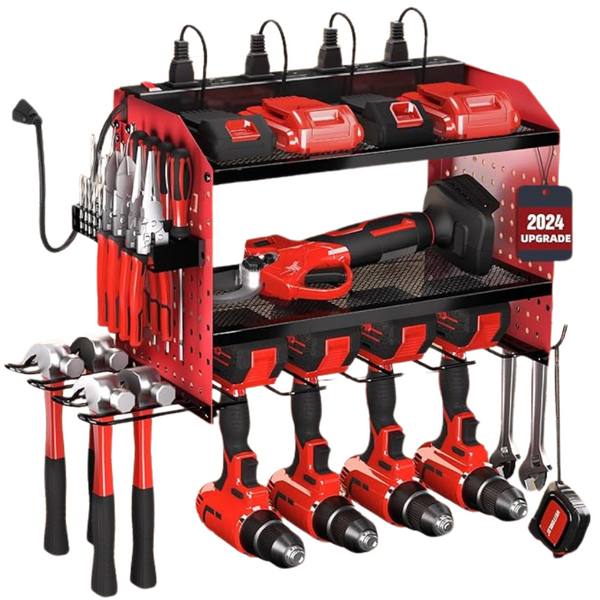 Veitorld Power Tool Organizer With Charging Station