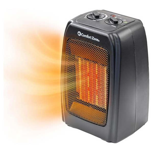 Comfort Zone Personal Energy Save 1500W Portable Ceramic Heater