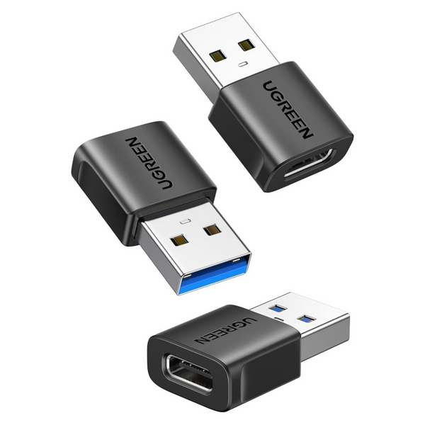 4-Pack 10Gbps USB 3.2 USB-A Female To USB-C Male OTG Adapters