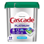 59-Count Cascade Platinum Dishwasher Pods