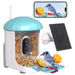 Warterproof Solar Powered AI Identify Bird Feeder W/ Camera