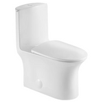 JINGZE Dual Flush Elongated Standard One Piece Toilet