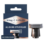 King C. Gillette All-in-One Styler Beard Trimmer Razor Refill W/4 Blades & 1 Cartridge