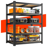 5-Tier 72.05" H Heavy Duty 2300lbs Adjustable Metal Shelves