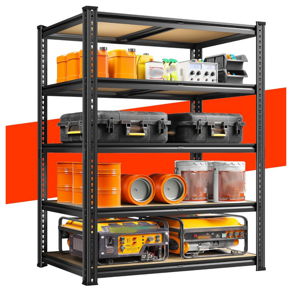 5-Tier 72.05" H Heavy Duty 2300lbs Adjustable Metal Shelves