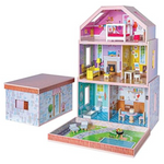 Milliard Wooden Kids Nesting Dollhouse