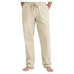 Men's Casual Elastic Waist Linen Pants (Various Colors)