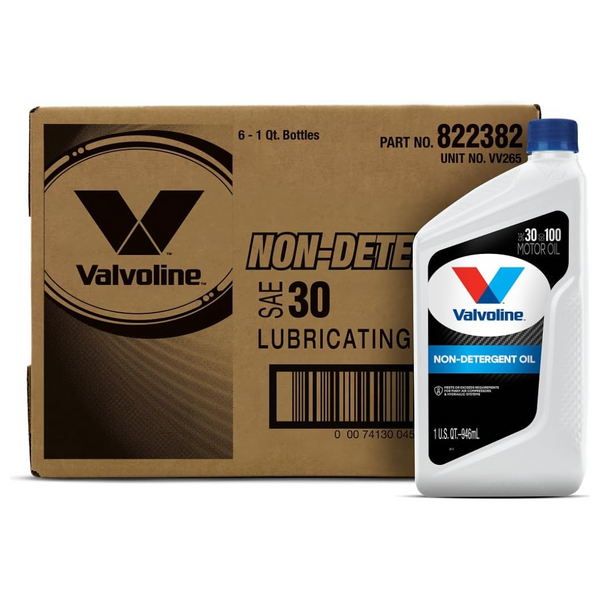 Case Of 6 Valvoline Daily Protection Non-Detergent 30 Oil 1 Qt