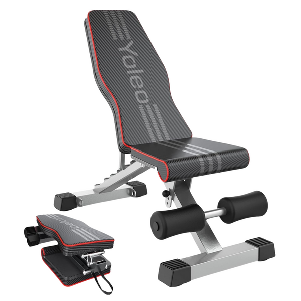 Adjustable Weight Press Bench W/ Quick Folding & Fast Adjustment