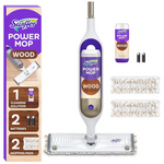 Swiffer PowerMop Wood Mop Kit W/2 Mopping Pad Refills