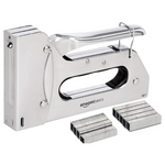 Amazon Basics Manual Staple Gun with 1000 Staples