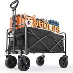 Sweetcrispy 120L Collapsible Foldable Wagon Cart