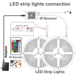 2-Pack 130ft LED Strip Lights with Remote