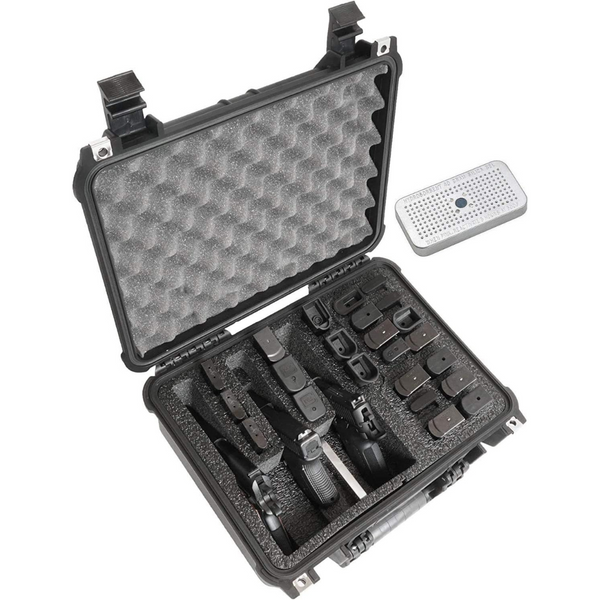 Case Club 3 Pistol & Accessory & Up to 23 Magazines Pre-Cut Waterproof Case