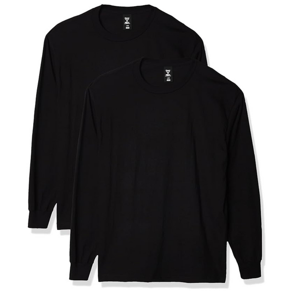 2-Pack Hanes Men's Beefy T Long Sleeve T Shirt
