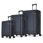 3-Piece Bugatti Oslo Collection Hard Shell Luggage Set (20"/24"/ 28")
