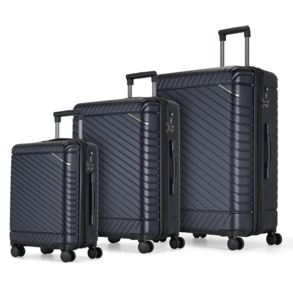 3-Piece Bugatti Oslo Collection Hard Shell Luggage Set (20"/24"/ 28")