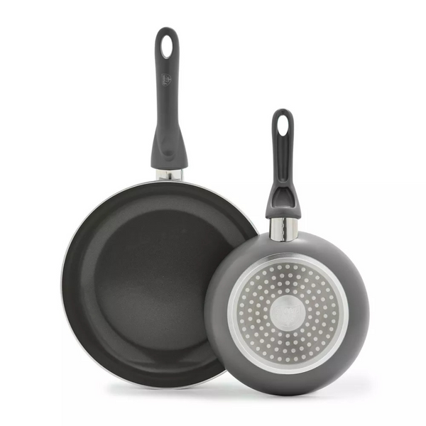 2-Pack GreenLife Essentials Ceramic Nonstick Aluminum Fry Pan Set