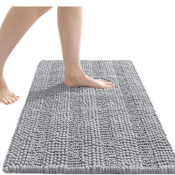 Grandaily 24" x 16" Absorbent Non-Slip Plush Shaggy Bathroom Rug Mat