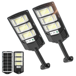 2-Pack 320 Wide Angle Solar Street Lights