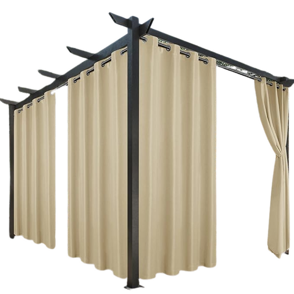 4-Count 54"x84" Outdoor Waterproof Grommet Curtain Panels