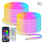 100ft Outdoor Music Sync Neon Rope Flexible LED Strip Lights