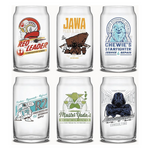 6-Pack JoyJolt Retro Star Wars 16.9-Oz Glass Tumbler