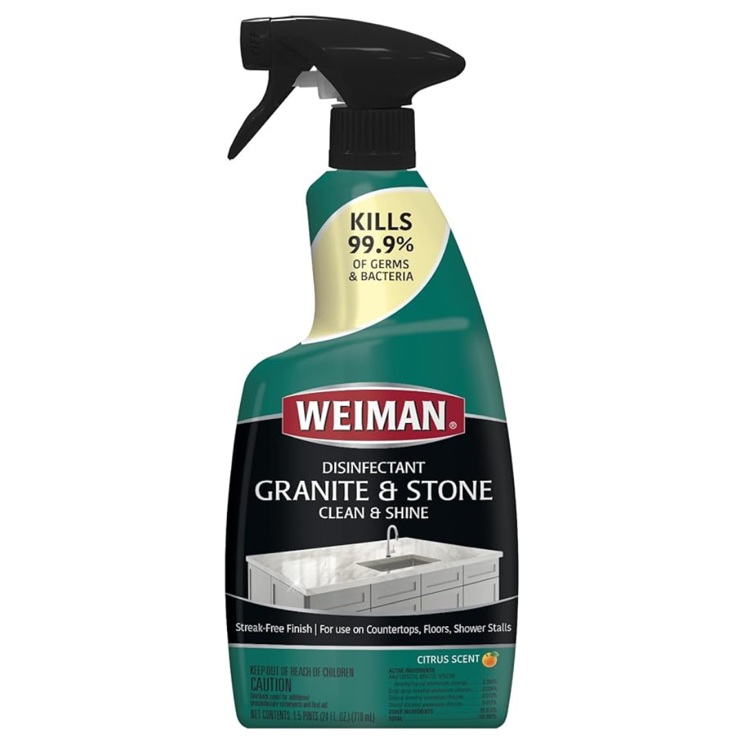 Weiman Disinfectant Granite Daily Clean & Shine, 24 Fl Oz