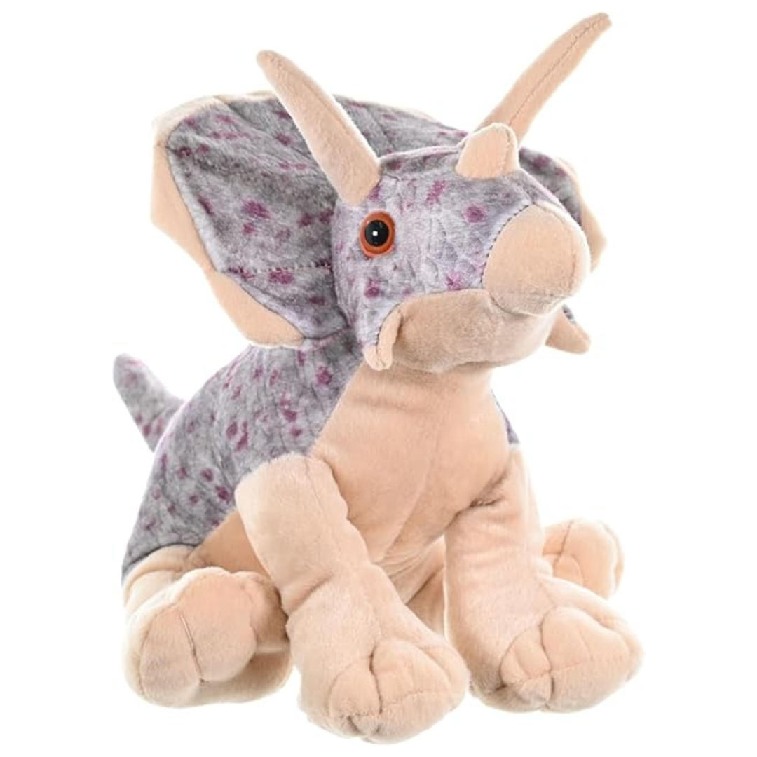 Wild Republic 12" Triceratops Dinosaur Stuffed Animal Plush Toy