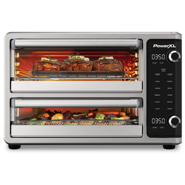PowerXL Smartsynx 25-Quart Dual Door Air Fryer Oven (Stainless Steel)
