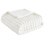 Bedsure 50" x 60" Super Soft Cozy White Throw Blanket